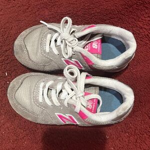 New Balance Kids' Sneakers in Gray and Pink